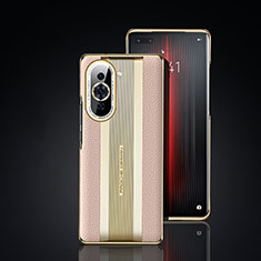 Soft Luxury Leather Snap On Case Cover JB6 for Huawei Nova 10 Pro Gold