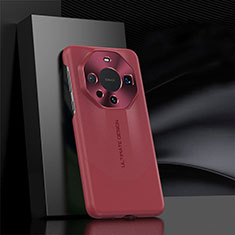 Soft Luxury Leather Snap On Case Cover JL1 for Huawei Mate 60 Pro+ Plus Red