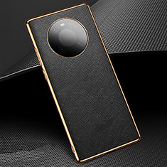 Soft Luxury Leather Snap On Case Cover K02 for Huawei Mate 40 Pro Black