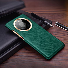 Soft Luxury Leather Snap On Case Cover L01 for Huawei Mate 40 Green