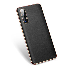 Soft Luxury Leather Snap On Case Cover L01 for Oppo Find X2 Neo Black