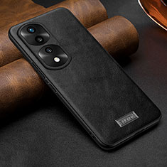 Soft Luxury Leather Snap On Case Cover LD1 for Huawei Honor 70 Pro+ Plus 5G Black