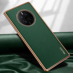 Soft Luxury Leather Snap On Case Cover LD1 for Huawei Mate 50 Green