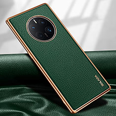 Soft Luxury Leather Snap On Case Cover LD1 for Huawei Mate 50 Pro Green