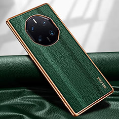 Soft Luxury Leather Snap On Case Cover LD1 for Huawei Mate 50 RS Green