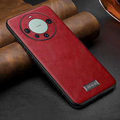 Soft Luxury Leather Snap On Case Cover LD1 for Huawei Mate 60 Red