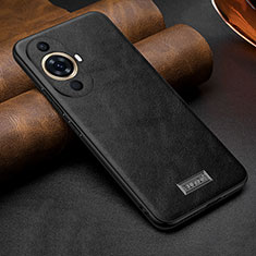 Soft Luxury Leather Snap On Case Cover LD1 for Huawei Nova 11 Black