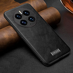 Soft Luxury Leather Snap On Case Cover LD3 for Huawei Mate 50 Pro Black