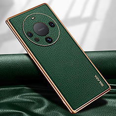 Soft Luxury Leather Snap On Case Cover LD3 for Huawei Mate 60 Pro Green