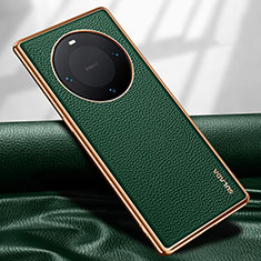 Soft Luxury Leather Snap On Case Cover LD4 for Huawei Mate 60 Pro Green