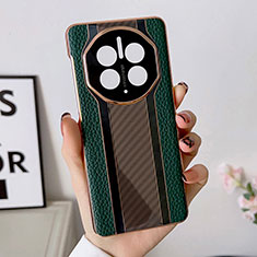 Soft Luxury Leather Snap On Case Cover LF1 for Huawei Mate 50 Green