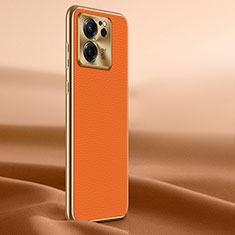 Soft Luxury Leather Snap On Case Cover LF1 for Xiaomi Mi 13T Pro 5G Orange