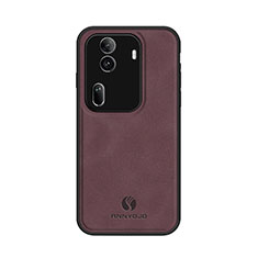 Soft Luxury Leather Snap On Case Cover LS1 for Oppo Reno11 Pro 5G Red