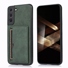 Soft Luxury Leather Snap On Case Cover M03T for Samsung Galaxy S24 5G Green