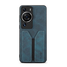 Soft Luxury Leather Snap On Case Cover MT1 for Huawei P60 Blue