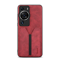 Soft Luxury Leather Snap On Case Cover MT1 for Huawei P60 Red