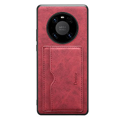 Soft Luxury Leather Snap On Case Cover MT2 for Huawei Mate 50 Red