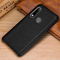 Soft Luxury Leather Snap On Case Cover P01 for Huawei P30 Lite New Edition Black