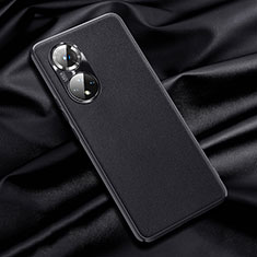 Soft Luxury Leather Snap On Case Cover QK1 for Huawei Honor 50 Pro 5G Black