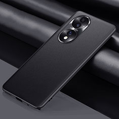 Soft Luxury Leather Snap On Case Cover QK1 for Huawei Honor 70 5G Black