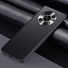 Soft Luxury Leather Snap On Case Cover QK1 for Huawei Honor X9 5G Black