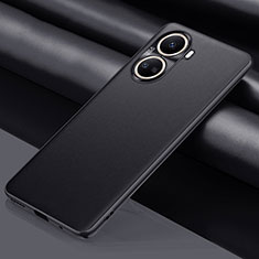 Soft Luxury Leather Snap On Case Cover QK1 for Huawei Nova 10 SE Black