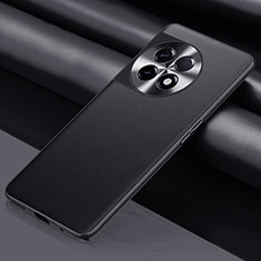 Soft Luxury Leather Snap On Case Cover QK1 for OnePlus Ace 2 Pro 5G Black