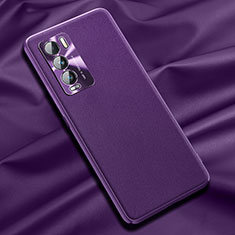 Soft Luxury Leather Snap On Case Cover QK1 for Realme GT Master Explorer 5G Purple