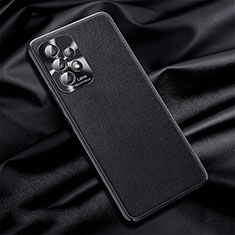 Soft Luxury Leather Snap On Case Cover QK1 for Samsung Galaxy A32 5G Black