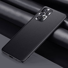 Soft Luxury Leather Snap On Case Cover QK1 for Samsung Galaxy A33 5G Black