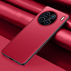 Soft Luxury Leather Snap On Case Cover QK1 for Vivo X90 Pro+ Plus 5G Red