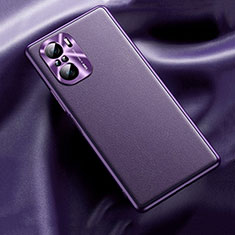 Soft Luxury Leather Snap On Case Cover QK1 for Xiaomi Poco F3 5G Purple