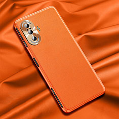 Soft Luxury Leather Snap On Case Cover QK1 for Xiaomi Poco F3 GT 5G Orange