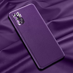 Soft Luxury Leather Snap On Case Cover QK1 for Xiaomi POCO M3 Pro 5G Purple