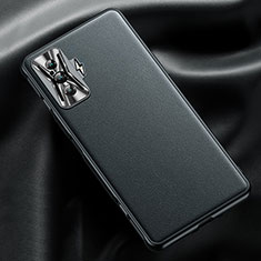 Soft Luxury Leather Snap On Case Cover QK1 for Xiaomi Redmi K50 Gaming AMG F1 5G Black