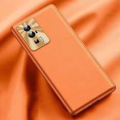 Soft Luxury Leather Snap On Case Cover QK1 for Xiaomi Redmi K60 5G Orange