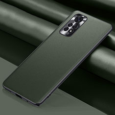 Soft Luxury Leather Snap On Case Cover QK1 for Xiaomi Redmi Note 11 Pro 4G Army green