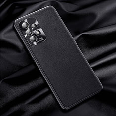 Soft Luxury Leather Snap On Case Cover QK2 for Samsung Galaxy A32 4G Black