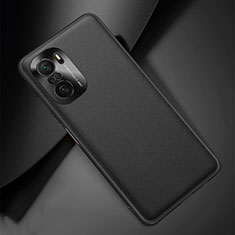 Soft Luxury Leather Snap On Case Cover QK2 for Xiaomi Redmi K40 Pro+ Plus 5G Black