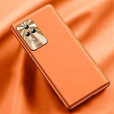 Soft Luxury Leather Snap On Case Cover QK2 for Xiaomi Redmi K40S 5G Orange