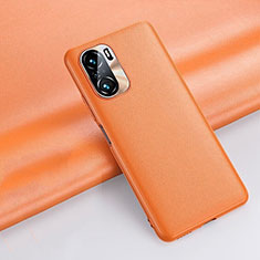 Soft Luxury Leather Snap On Case Cover QK3 for Xiaomi Redmi K40 5G Orange