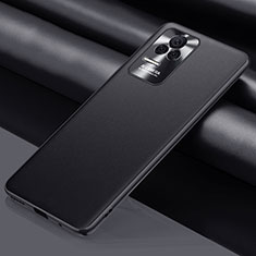 Soft Luxury Leather Snap On Case Cover QK3 for Xiaomi Redmi K50 5G Black