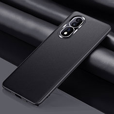 Soft Luxury Leather Snap On Case Cover QK4 for Huawei Honor 80 Pro 5G Black