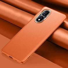 Soft Luxury Leather Snap On Case Cover QK4 for Huawei Honor 80 Pro 5G Orange