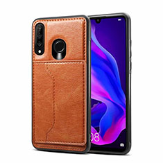 Soft Luxury Leather Snap On Case Cover R01 for Huawei Nova 4e Orange