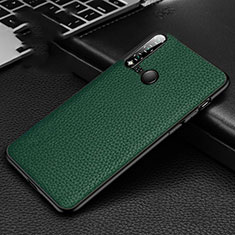 Soft Luxury Leather Snap On Case Cover R01 for Huawei Nova 5i Green