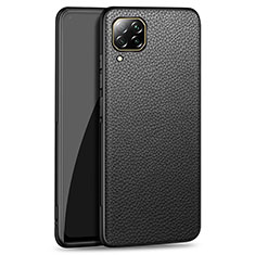 Soft Luxury Leather Snap On Case Cover R01 for Huawei Nova 6 SE Black