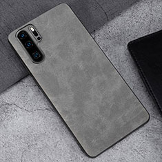 Soft Luxury Leather Snap On Case Cover R01 for Huawei P30 Pro New Edition Gray