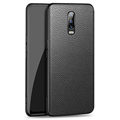 Soft Luxury Leather Snap On Case Cover R01 for Oppo RX17 Pro Black