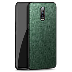 Soft Luxury Leather Snap On Case Cover R01 for Oppo RX17 Pro Green